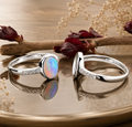 Sterling Silver 7x9mm Ring Setting Blank – Oval Bezel, CZ Channel Band