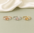 925 Sterling Silver Round Ring Setting – rose gold, silver, and gold all three colors