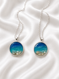 925 Sterling Silver Round Blank Necklace Setting – Keepsake Resin Pendant for Milk, Ashes & Hair