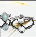 Sterling Silver 6x8mm Ring Setting Blank – Oval Prong, Marquise Leaf Frame, CZ Accents, Milgrain Band