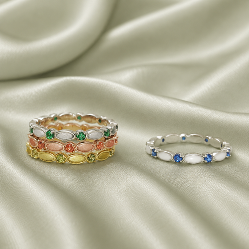 Birthstone color chart showing all 12 months - January through December