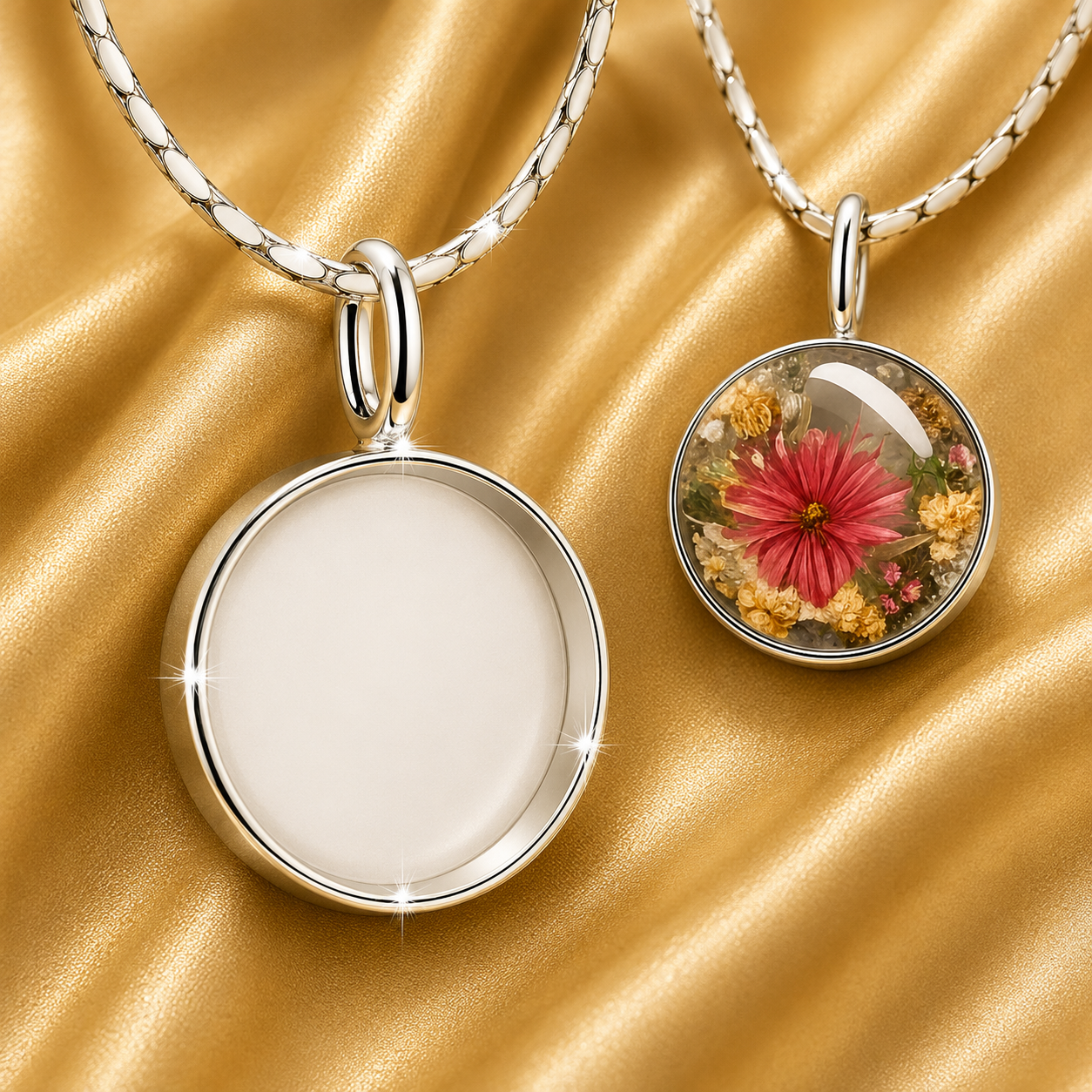 Sterling Silver 12mm Bezel Pendant Blank – DIY Resin Keepsake Setting