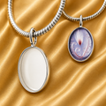 Sterling Silver Oval 10x14mm Bezel Pendant Blank – Keepsake DIY Jewelry