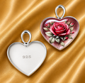 Sterling Silver Heart Bezel Cup Setting – Keepsake Memorial Jewelry