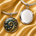 Sterling Silver 14mm Round Bezel Cup Pendant – DIY Memory Jewelry Setting